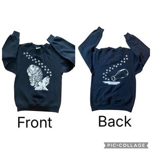 Vintage Hanes 1989 Hep Cat Sweatshirt Black USA